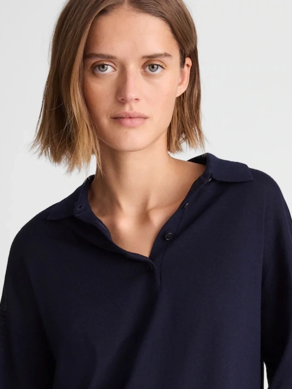 Madewell Drop-Shoulder Polo Sweater in Merino Wool XS - Picture 5 of 9
